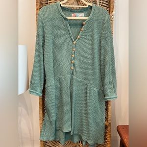 Free People Beach: Blossom Button Up Shirt Dress